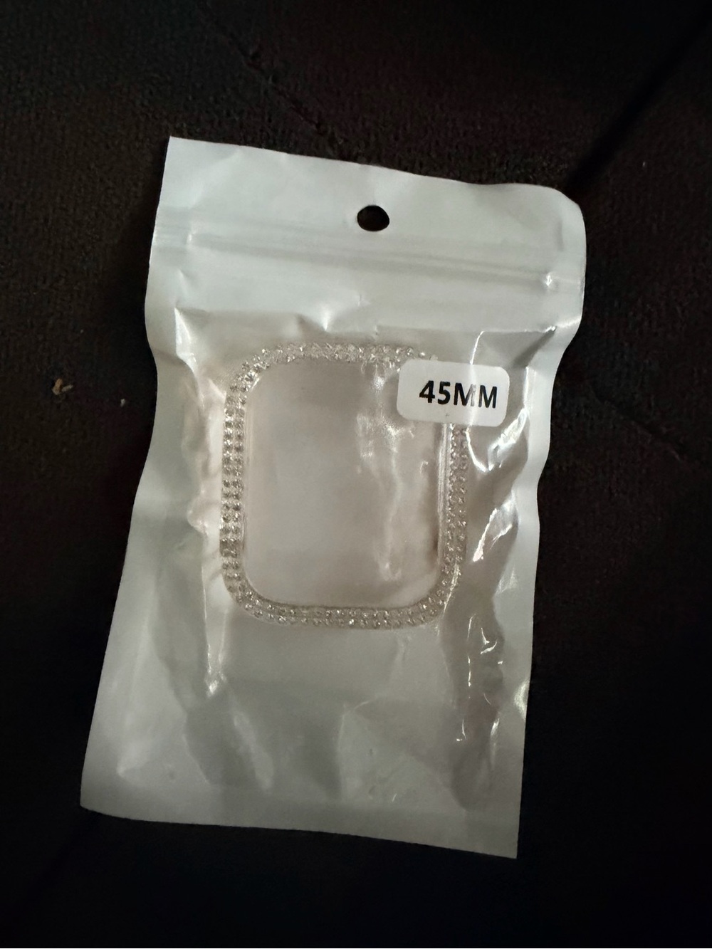 45mm Clear Crystal Bezel Case for Smartwatch - Transparent Apple Watch 7, 8, & 9